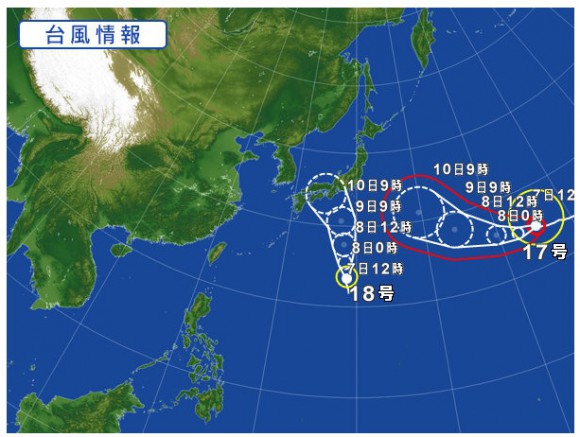 【秋の河川シーバス】台風17号18号接近中、台風通過後は荒川シーバスへ突撃予定デス