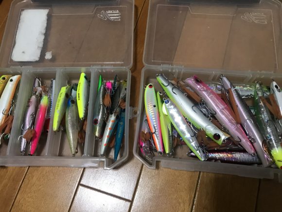 荒川シーバスで使っているルアーケースの中身はこんな感じ【2017年秋】